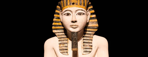 Turín Italia Circa Enero 2022 Museo Arqueología Egipcia Estatua Antigua —  Fotos de Stock