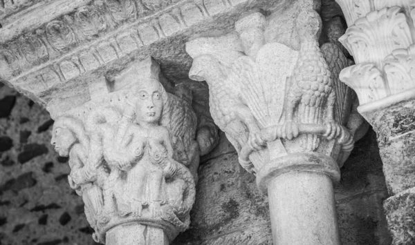 Michael Abbey Sacra San Michele Italy Gargoyle Monster Sculpture 11Th — Stock Photo, Image