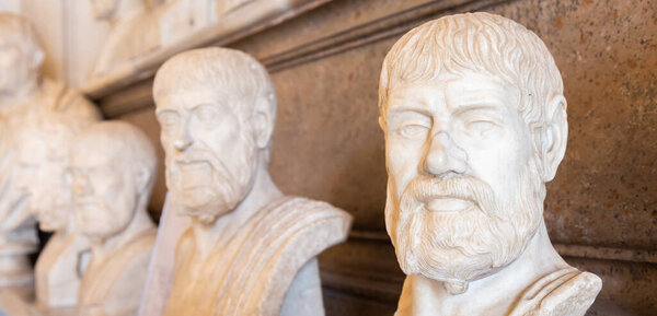 ROME, ITALY - CIRCA AUGUST 2020: Vatican museum interior collection perspective