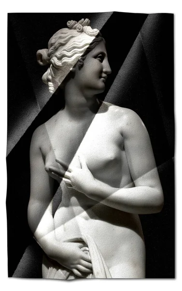 Venüs Heykelinin Yaratıcı Bir Resmi Klasik Yunan Genç Güzel Bir — Stok fotoğraf