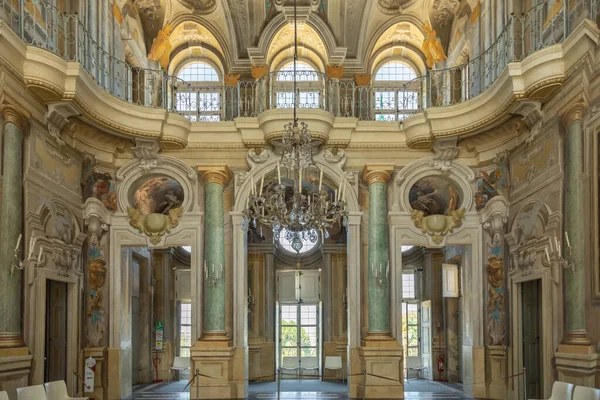 Turin Italie Juin 2022 Intérieur Baroque Luxe Avec Marbre Palais — Photo