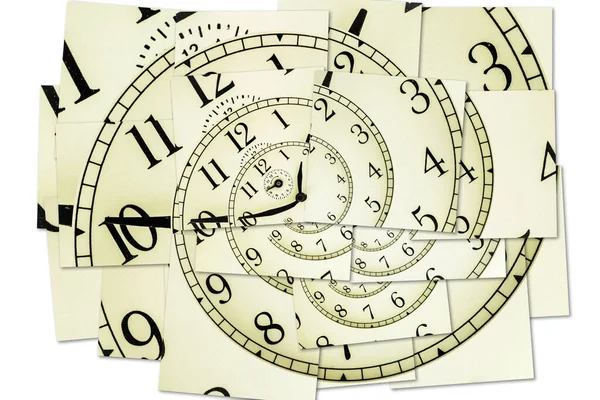 Kreatywny Obraz Hipnotyczne Tło Zegara Koncepcja Hipnozy Podświadomości Sugestia — Zdjęcie stockowe
