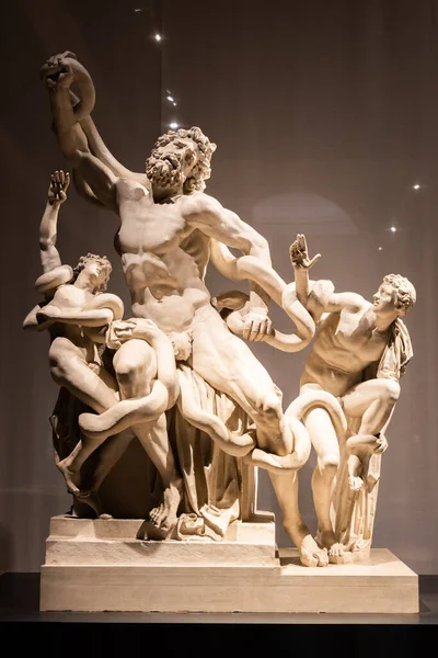 Bassano Del Grappa Ιταλία Δεκέμβριος 2022 Άγαλμα Του Λαοκόων Και — Φωτογραφία Αρχείου