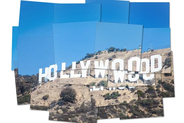 Creative Picture Hollywood Sign Los Angeles Landmark Photo Image — 스톡 사진