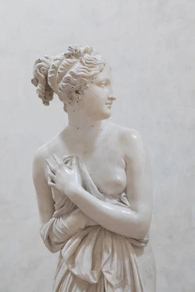 意大利波萨沙诺 2022年6月 意大利威尼斯 意大利金星 安东尼奥 卡诺娃 1811年 博物馆里漂亮的女神雕像 — 图库照片