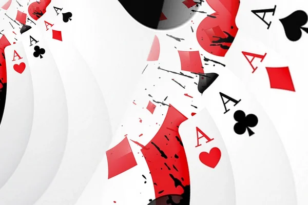 Illustration Eines Hintergrunds Mit Casino Elementen Konzept Von Wetten Glücksspiel — Stockfoto