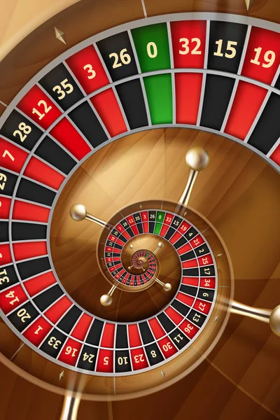 Roulette Hintergrund Illustration Konzept Für Casino Unterhaltung Vermögen — Stockfoto