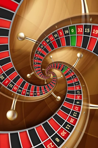 Ilustração Fundo Roleta Conceito Para Casino Entretenimento Fortuna — Fotografia de Stock