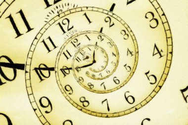 Yaratıcı görüntü - hipnotik saat arkaplanı. Hipnoz, bilinçaltı, telkin kavramı.