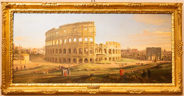 Torino Olaszország 2023 Május Colosseum Gaspare Vanvitelli Festmény Róma 1736 — Stock Fotó