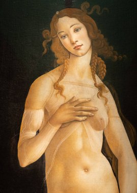 Torino, İtalya - Nisan 2023: Sandro Botticelli 'nin Venüs tablosu, 1490
