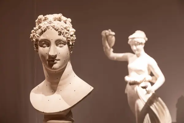 Bassano Del Grappa Ιταλία Δεκεμβρίου 2023 Εσωτερικό Μουσείου Κλασικής Τέχνης — Φωτογραφία Αρχείου