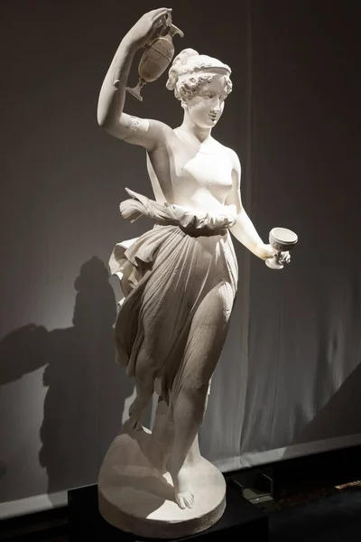 Bassano Del Grappa Włochy Grudzień 2022 Posąg Hebego Słynna Starożytna — Zdjęcie stockowe