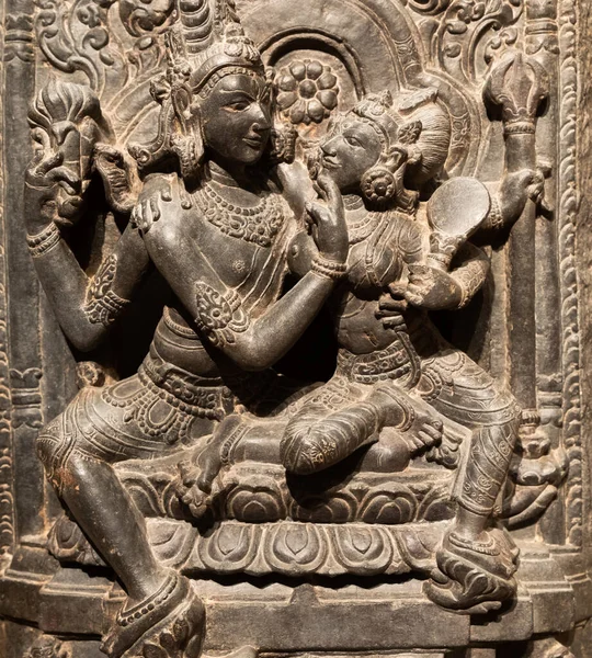 Turyn Włochy Kwiecień 2023 Orientalne Muzeum Sztuki Shiva Parvati Wiek — Zdjęcie stockowe