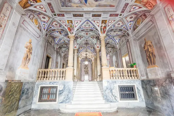 Génova Itália Agosto 2023 Interior Palácio Gio Carlo Brignole Edifício — Fotografia de Stock