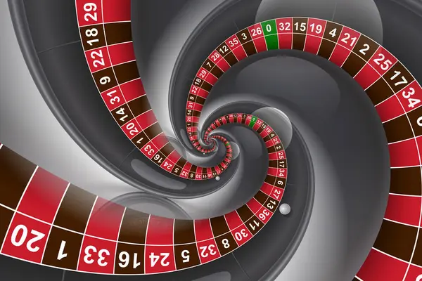 Roulette background illustration. Concept for casino, entertainment, fortune.