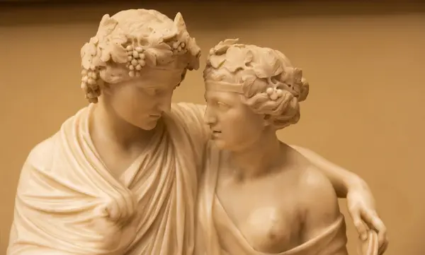 Florence Italië Juni 2023 Bacchus Ariadne Door Francesco Carradori 1777 Rechtenvrije Stockafbeeldingen