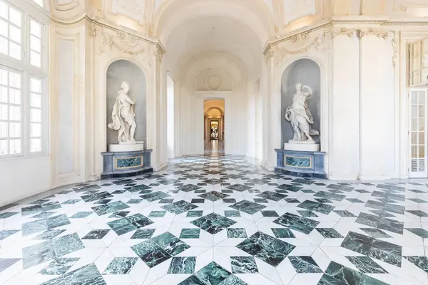 Venaria Reale Italy January 2023 Luxury Interior Old Royal Palace lizenzfreie Stockfotos