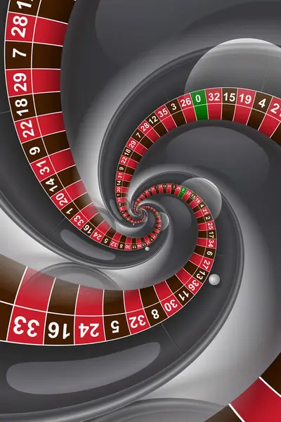Roulette Hintergrund Illustration Konzept Für Casino Unterhaltung Vermögen Stockbild