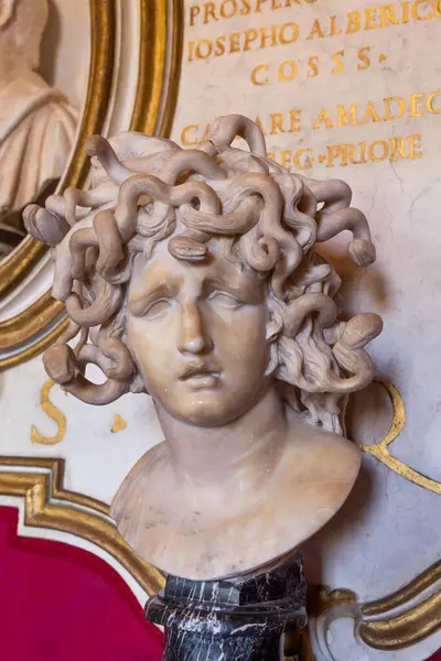 Roma Agosto 2023 Museo Capitolino Busto Medusa Gian Lorenzo Bernini Fotografia Stock