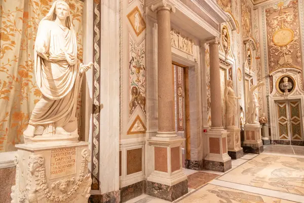 Roma Dicembre 2023 Galleria Borghese Galleria Borghese Interno Antico Museo Immagini Stock Royalty Free