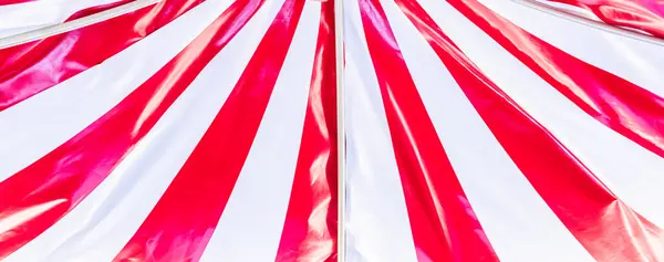 Фон Цирковой Палатки Красочный Дизайн Полосатый Белый Красный Ретро Развлечения Стоковая Картинка