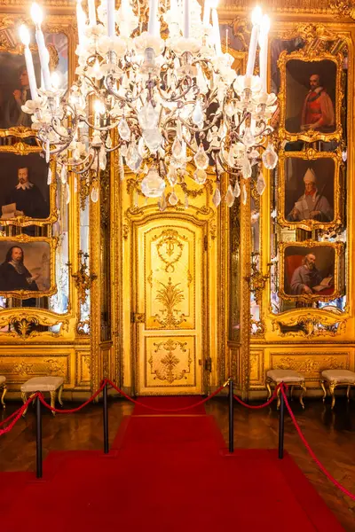 Τορίνο Ιταλία Απριλίου 2023 Βασιλικό Παλάτι Εσωτερικό Πολυτελές Μπαρόκ Κτίριο Royalty Free Εικόνες Αρχείου