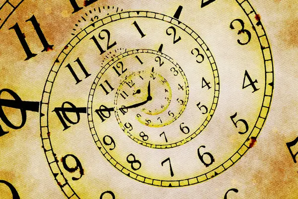 Yaratıcı görüntü - hipnotik saat arkaplanı. Hipnoz, bilinçaltı, telkin kavramı.