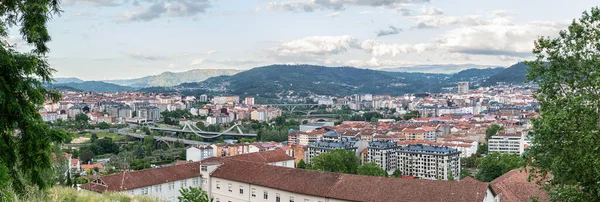 Panoramablick Auf Die Skyline Der Galizischen Stadt Ourense Vom Stadtrand — Stockfoto