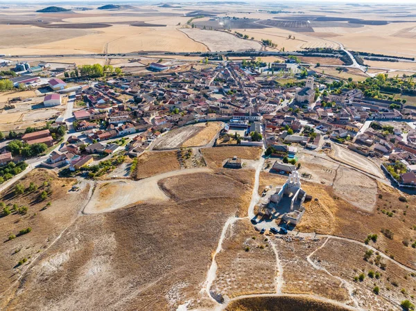Aerial View Small Village Mota Del Marques Valladolid Province Seen — Stock Photo, Image