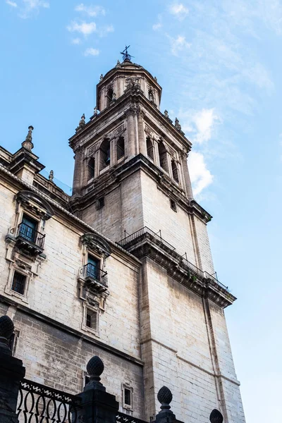 Bell Tower Cathedral Jaen One Masterpieces Spanish Baroque — Stock Photo, Image
