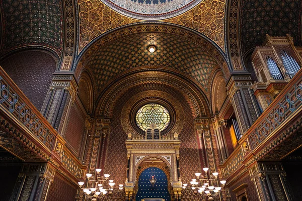Torah Ark Bema Spanish Synagogue Prague Built Moorish Style 1837 — Stock Photo, Image