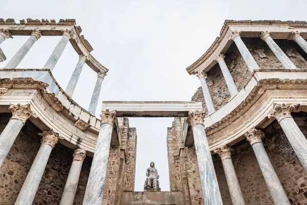 Деталі Римського Театру Мерида Естремадурі Іспанія Побудований Він Досі Одним — стокове фото