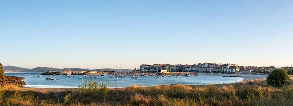 Panorama View Beach Sport Port Portonovo Ria Pontevedra Dusk Spain — Stock Photo, Image