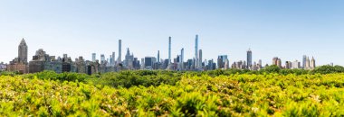 Central Park 'tan New York City Milyarderleri' nin süper uzun gökdelenleri. Manhattan.