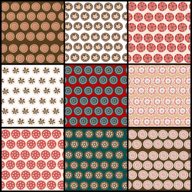 9 farklı çiçek desenli koleksiyon