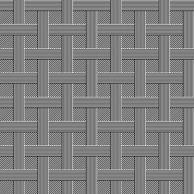 Geometrik çizgili arka plan siyah ve beyaz, pürüzsüz desen
