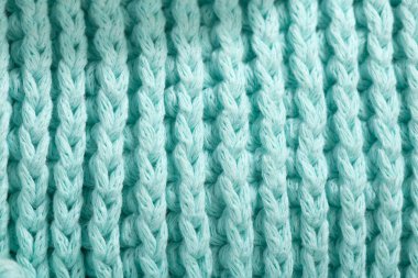 Doku, büyük örgü kumaş, yakın plan, beyaz arka planda izole edilmiş.