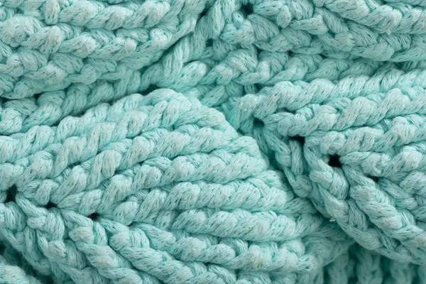 Doku, büyük örgü kumaş, yakın plan, beyaz arka planda izole edilmiş.