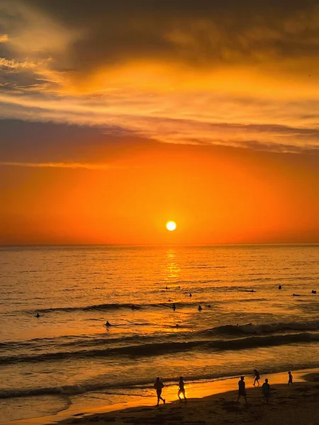 Solnedgång Pacific Beach Kalifornien — Stockfoto