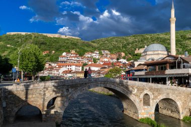 Prizren ve Bistrica Nehri Panoraması, Kosova ve Sırbistan