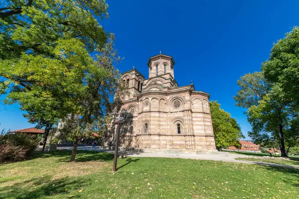 チャーチ ラザリカ クルセヴァック セルビア ラザリカは クリュサックのラザール王子によって建てられた最初の殉教者聖ステファンに捧げられた教会の一般的な名前です — ストック写真