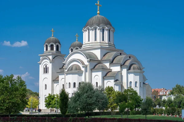 Feltámadásának Katedrális Temploma Valjevóban Valjevo Legnagyobb Legfontosabb Ortodox Temploma Gradac — Stock Fotó