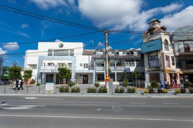 Surcin, Sırbistan - 01 Eylül 2023: Surin belediyesinin merkezi