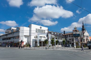 Surcin, Sırbistan - 01 Eylül 2023: Surin belediyesinin merkezi