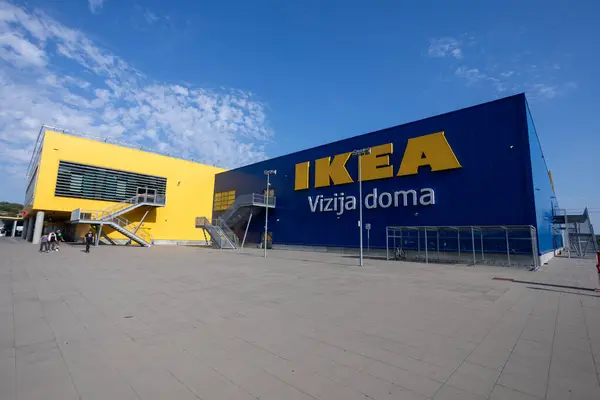 Белград Сербія Жовтня 2023 Року Магазин Ikea Белграді Сербія — стокове фото
