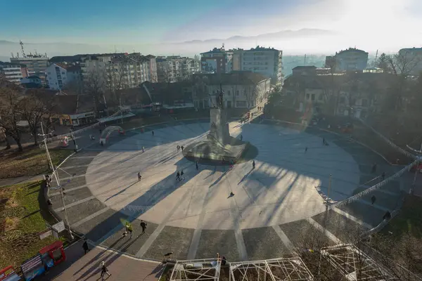 Krallık, Sırbistan - 19 Aralık 2023: 1912-1918 savaşlarında özgürlük için ölen Sırp savaşçılara 