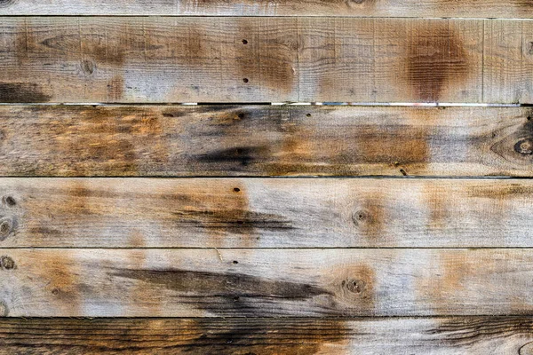 Wood Brown Horizontal Oriented Planks Texture Background — Stock Photo, Image