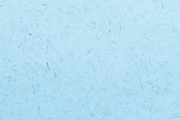 Närbild Blått Tonat Återvunnet Papper Med Synliga Fibrer — Stockfoto