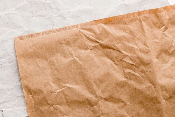 Boş Saf Arkaplanlar Için Iki Kahverengi Tondan Oluşan Çizgili Kağıdın — Stok fotoğraf